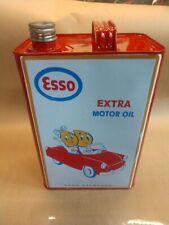 VINTAGE  MOTOR OIL GAS 1 GALLON CAN EMPTY USED COLLECTABLE GARAGE ART RECREATION picture