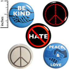 Peace 5 Pack Fridge Refrigerator Magnets Positive No Hate Gift Set 1 Inch MP3-2 picture