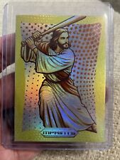 Jesus Christ Holo Prizm Baseball Parody Card Custom Art Card Limited MPRINTS picture