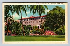 Honolulu HI-Hawaii, Army And Navy, YMCA Building, Antique, Vintage Postcard picture