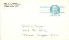 Mrs. A. E. Herron, Phoenix, Arizona, Robert U. Huyers,  Postcard picture