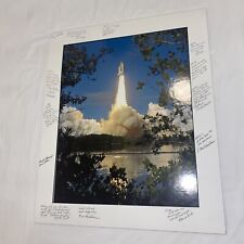 Vintage NASA Space Shuttle Flying Again Employee Retirement Poster 24in x 20in picture