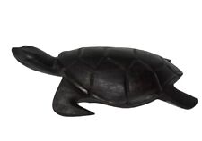 Vintage Mid-Century Iron Wood Hand Carved Sea Turtle (RNN) picture