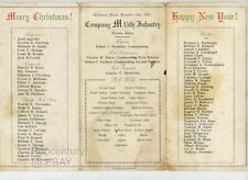 Vintage 1929 Christmas Card Tientsin China US Army 15th Infantry Large Tri Fold picture