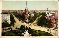 Vintage Postcard- 806. THOMAS CIRCLE, WASHINGTON DC. Posted 1913 picture