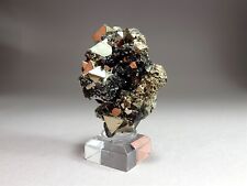 Natural Brilliant Golden Pyrite Crystal Specimen from Peru with Sphalerite #17 picture