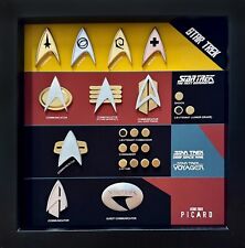 Combadge Display Shadow Box Star Trek, 8.75 x 8.75, Black *Fan Made* picture