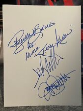 John Ritter signed JSA COA 8.5x11 with Joyce Dewitt Priscilla Barnes Psa bas  picture