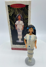 Native American Indian Barbie Doll Hallmark Keepsake Ornament 1996 Vintage  picture