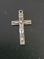 Vintage Bliss Sterling Silver Catholic Crucifix 1.0 gms 925 Religious Pendant picture