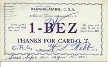 QSL 1931  Bangor Maine    radio card    picture