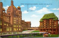 Atlantic City New Jersey NJ Marlborough-Belnheim Hotels Postcard PM 1948 picture