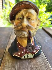 VINTAGE N GINO HOBO (SAILOR?)  HAND PAINTED 3061 BUST SMOKING PIPE picture