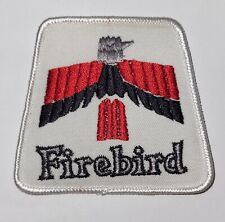 Vintage Firebird White Embroidered Patch picture