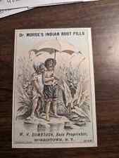 DR. MORSE'S INDIAN ROOT PILLS VICTORIAN ADVERTISING STORE CARD, GREAT  SHAPE picture