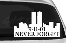 911 Never Forget Vinyl Decal Sticker, NYPD, NYFD, New York, Twin Towers, Fallen picture