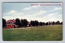 St Louis MO-Missouri, Jefferson Barracks Officers Row,  Antique Vintage Postcard picture