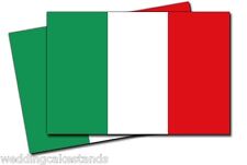 Italian FLAG Italy 3 inch VINYL DECAL BUMPER STICKERS 4 Pack picture