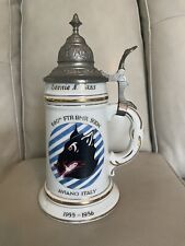 390th U.S. Fighter Bomber Squadron Lidded Lithophane Beer Stein *RARE* picture