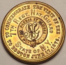 1875 Battle of Bunker Hill Centennial 7th Reg National Guard Commemorative Medal picture