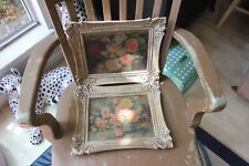 Vintage Set Of 2 Shabby Chic Look Picture Frame Painted picture