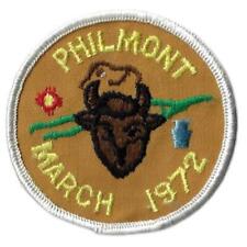 1972 Philmont March BSA Patch WHITE Bdr. [PL-278] picture