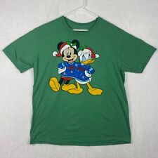 Disney Mickey Mouse Donald Duck Nice Naughty Christmas T-shirt Adult Extra Large picture