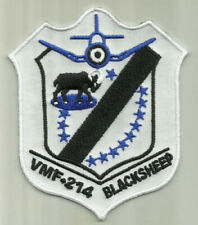 VMF- 214 BLACKSHEEP USMC PATCH MARINE CORPS FIGHTER SQ PILOT AVIATION CALIFORNIA picture