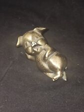 Vintage Brass Adorable Pig Paperweight picture