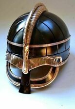 Helmet 16 Gage Steel Medieval Vendel Viking Helmet Knight Armor Brass HelmX-MASS picture