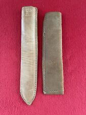 Pre WW1 WWI US Army Leather Utensil Sheath Set for Fork Knife M1910 Haversack picture
