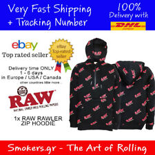 1x RAW OFFICIAL / ORIGINAL RAWLER ZIP HOODIE SIZE - XXL - ROLLING PAPERS picture