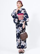 Grail Kimono Yukata Set Dress Lily Floral Pattern Kyoto Summer Clothes New picture