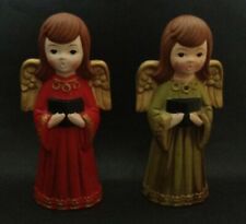 Pair of Vintage Homco Chalkware Angels picture