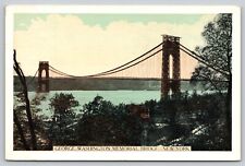 Postcard NY New York George Washington Memorial Bridge Chrome UNP A15 picture