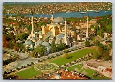 Postcard Turkey Istanbul St Sophia Museum aerial view 3C picture