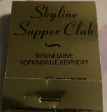 Skyline Supper Club Hopkinsville KY Ad Matchbox picture