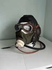 WW2 RAF mock-up Type-D Mask, Replica Flying Helmet Type B and Goggles picture