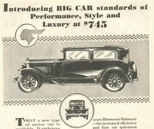 Pontiac Big 6 Automobile 1929 General Motors Vintage Print Ad picture