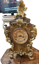 French Waterbury Antique Rococo Metal Mantel Clock- No pendulum or key picture