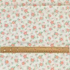 Vintage Pink White Scatter Floral Fabric Springs Industries 1.5 YD picture