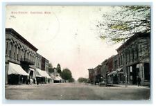 1908 Scene at Main Street, Hartford Michigan MI Antique Postcard picture