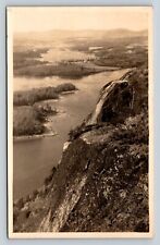 c1922 RPPC Large Cliff Overlooking a River ANTIQUE Postcard 1528 picture