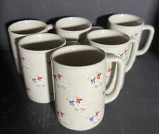 Vintage Lot Of 6 Otagiri Coffee Mug  Country Duck Pattern Collectible Cerami picture
