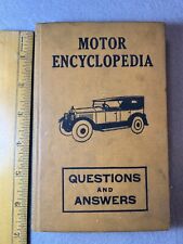 VINTAGE 1928 MOTOR ENCYCLOPEDIA QUESTIONS &  ANSWERS BOOK ANTIQUE CAR  SB3 picture