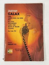1971 Galax Va Telephone Directory Phone Book Hillsville Carrol-Grayson County picture
