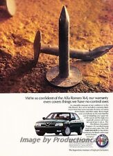 1991 Alfa Romeo 164 -  Original Advertisement Print Art Car Ad J799 picture