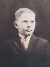 RPPC Handsome Dapper Young Man in Tie Studio Portrait Postcard AZO c1904-1918 picture