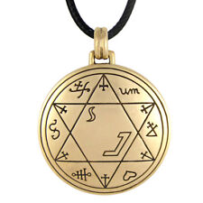 Bronze Talisman for Success in Business Key of Solomon Pentacle Pendant Amulet  picture