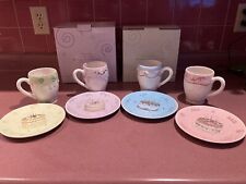 Avon 2003 President's Club Birthday Gift Collection Cake Plates & Mugs in boxes picture